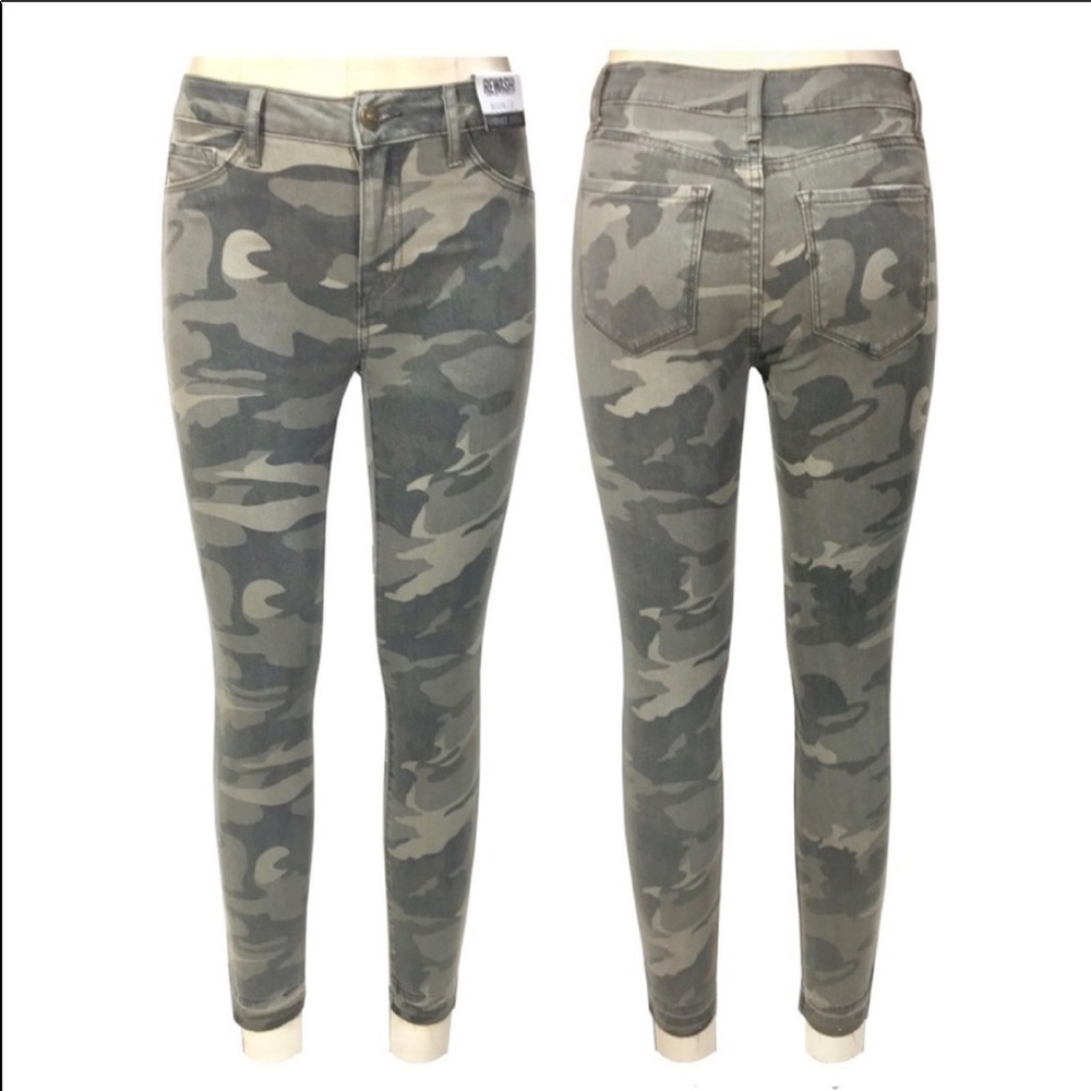 Rewash Brand Camo Jeans